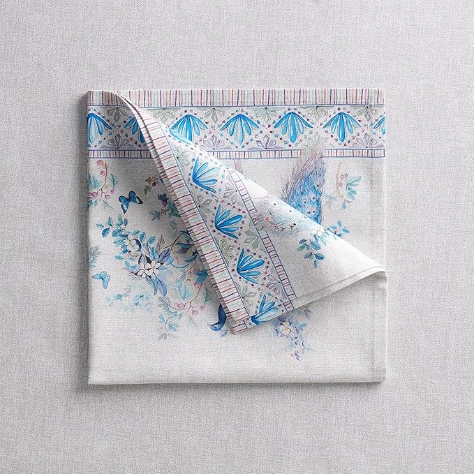 Maison d' Hermine Napkin 100% Combed Cotton Premium Cloth Napkin Decorative Washable Napkins Set of 4 for Home, Kitchen, Dining, Cocktail Parties & Camping - Peacock Utopia (20”X20”)