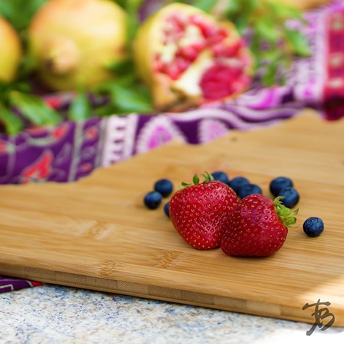 Totally Bamboo Virginia State Shaped Bamboo Serving And Cutting Board, Brown