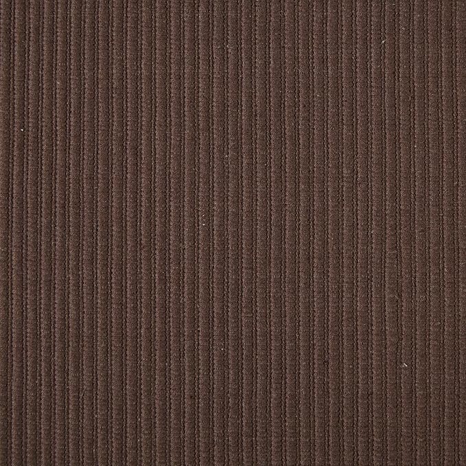 DII Basic Everyday Ribbed Tabletop 100% Cotton, Placemat Set, 13x19, Dark Brown, 6 Piece