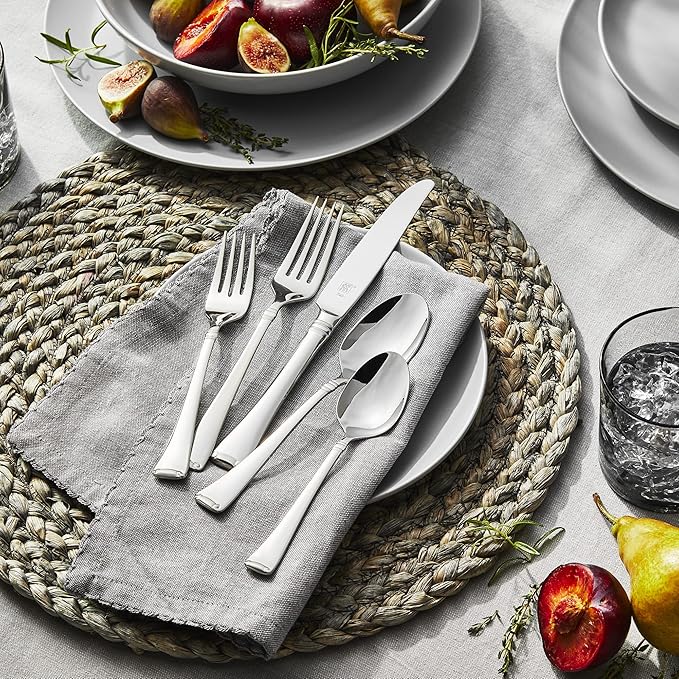 ZWILLING Angelico Flatware Set, 45-Piece, Silver