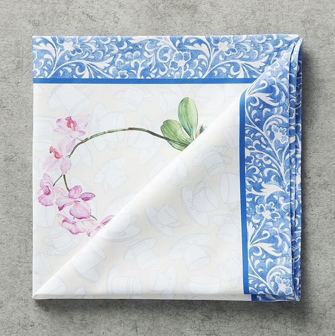 Maison d' Hermine Cloth Napkins Set of 4 100% Cotton Everyday Reusable Square Napkins Cloth Washable, Dinner, Party, Wedding, Restaurant, Spring/Summer (Canton, 20" x 20")
