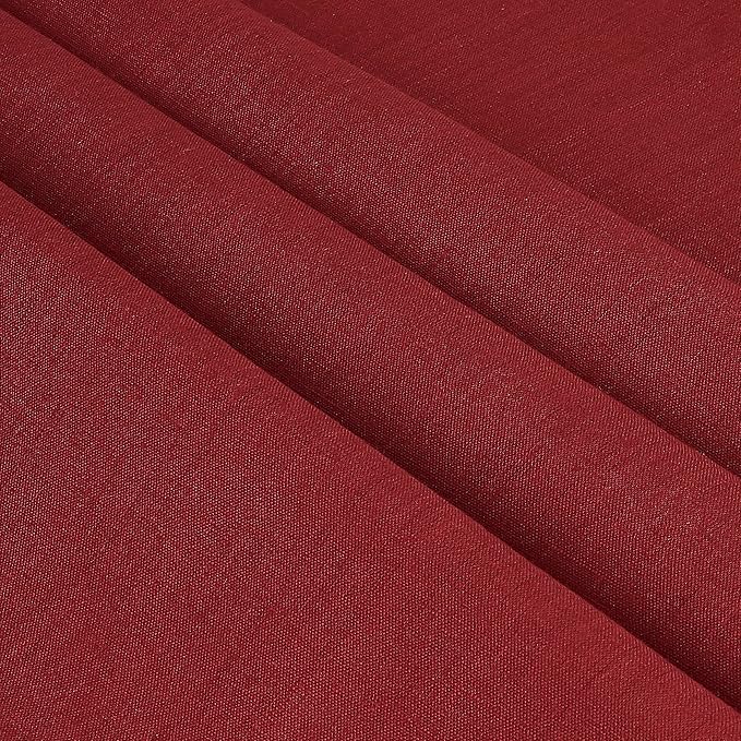 D'Moksha Homes Red Linen Tablecloth 54 x 72 Inch - 100% Pure Linen Tablecloth for Rectangle Tables - Machine Washable Table Cloth for Winter, Christmas, Holiday, New Year