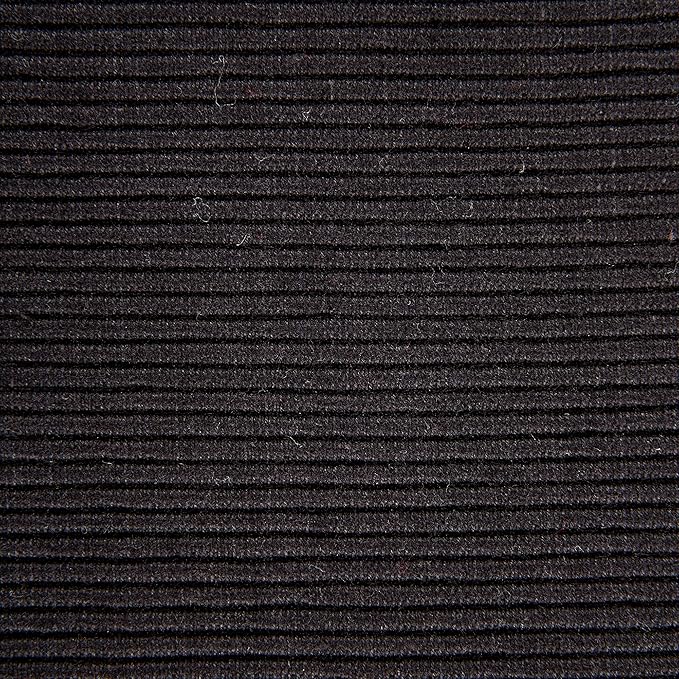 DII Basic Everyday Ribbed Tabletop 100% Cotton, Table Runner, 13x72, Black