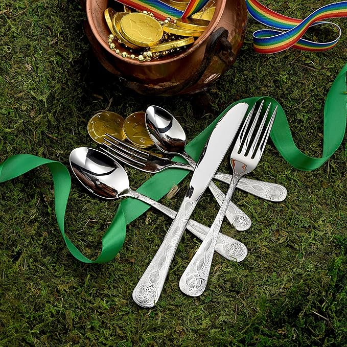 Liberty Tabletop Celtic 40 piece silverware set setting for 8 flatware Made in the USA