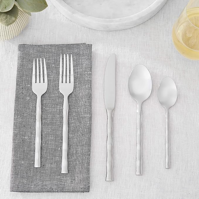 Towle Living 20-Piece Calypso Stainless Steel Flatware Set, Service for 4